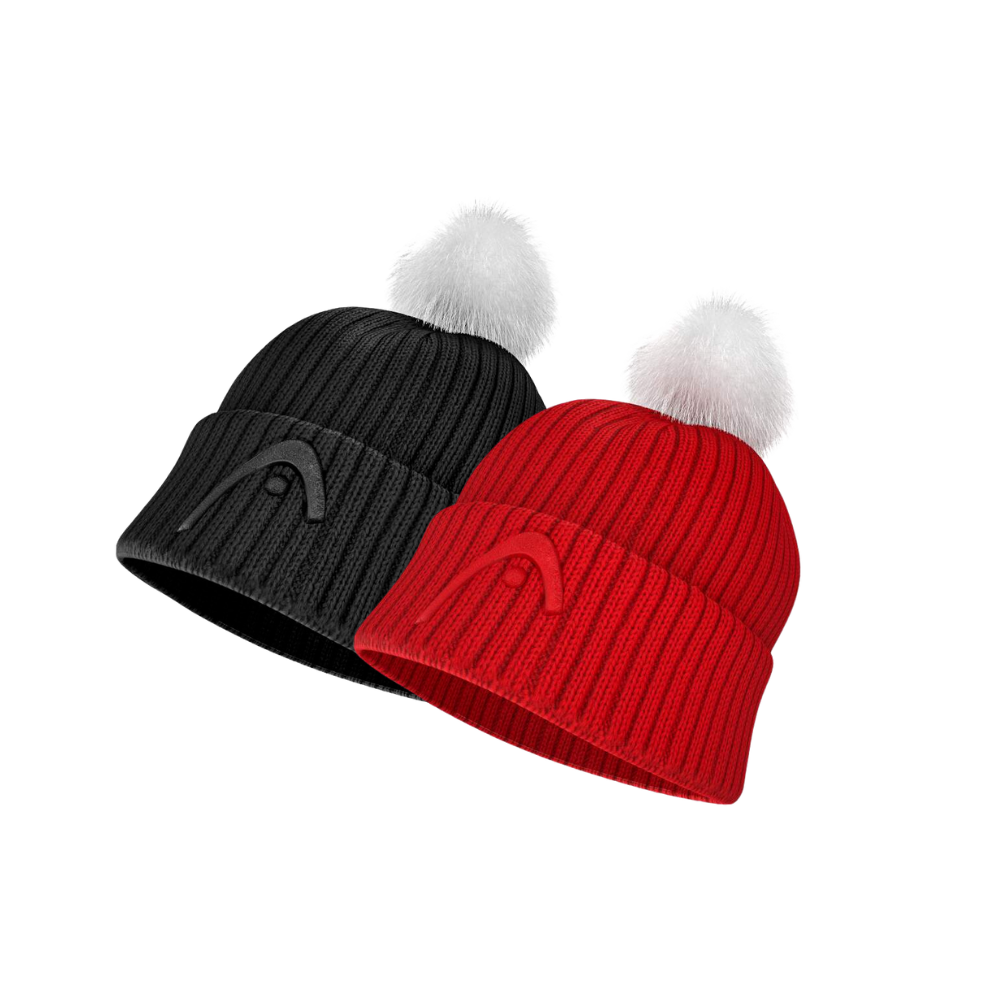 JULIA Beanie Women -RED-BLACK